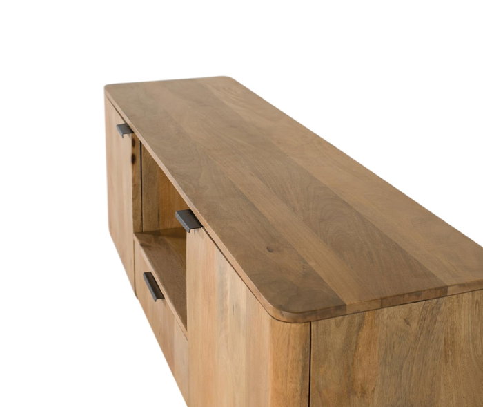 GINER Y COLOMER Meuble TV en bois de manguier naturel